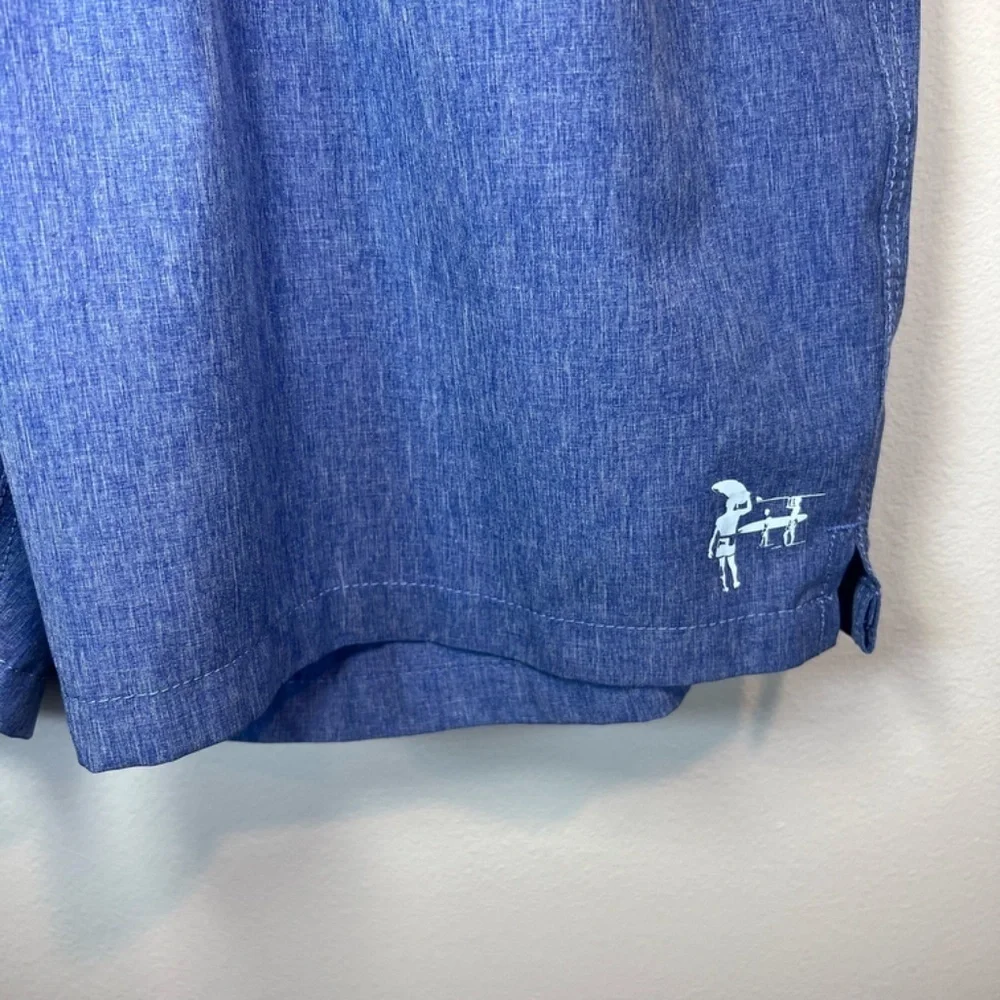The Endless Summer Hybrid Pull On Shorts Blue Pocket Logo Quick Dry Stretch XXL